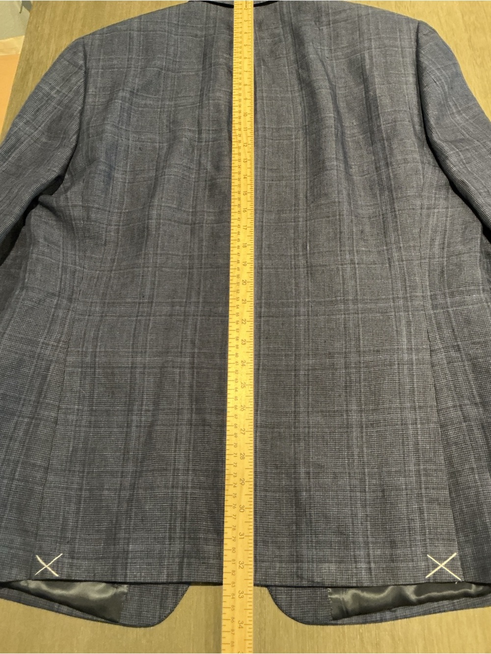 NWT Lauren Ralph Lauren Ultraflex Navy Plaid Sport Coat Blazer 44L - Picture 12 of 12